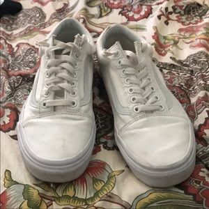 White old skool vans